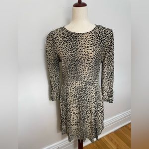 & Other Stories Leopard Long sleeved dress